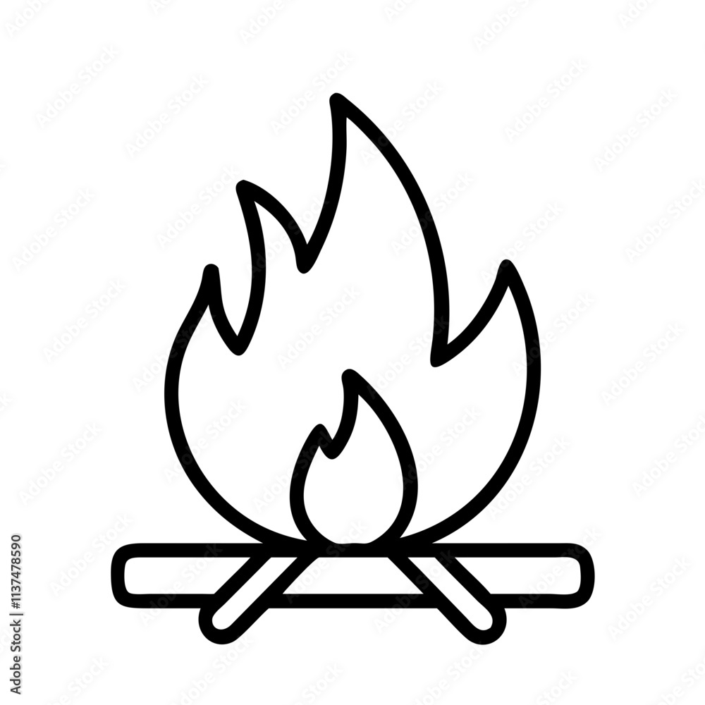 fire pit icon, bonfire night line art, bonfire night icon - simple black line art icon of fire pit, for bonfire night celebrations. bonfire night vector art. fire pit icon, bonfire night line art, bonfire night icon - simple black line art icon of fire pit, for bonfire night celebrations. bonfire night vector art.