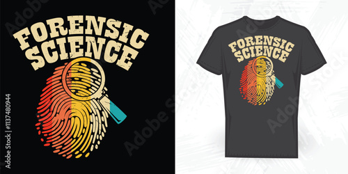 Forensic Science Funny Nursing Lover Vintage Nurse T-shirt Design