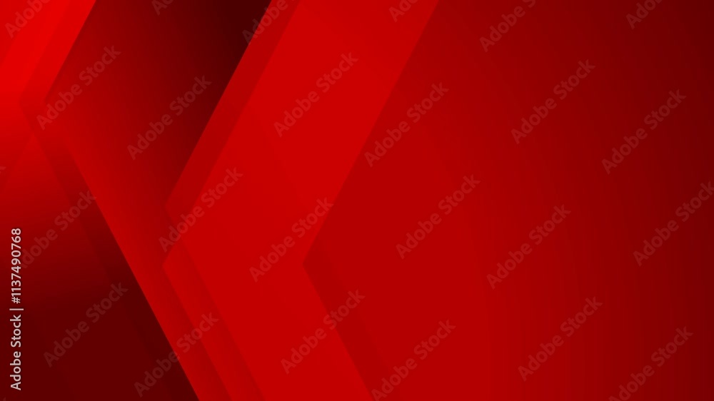 red abstract background modern style looping animated geometric shape