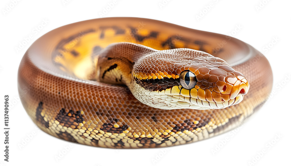 Boa reptile snake isolated on a transparent background Boa reptile snake isolated on a transparent background