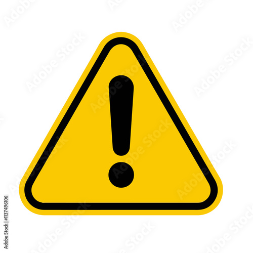 exclamation mark design for templates. photo