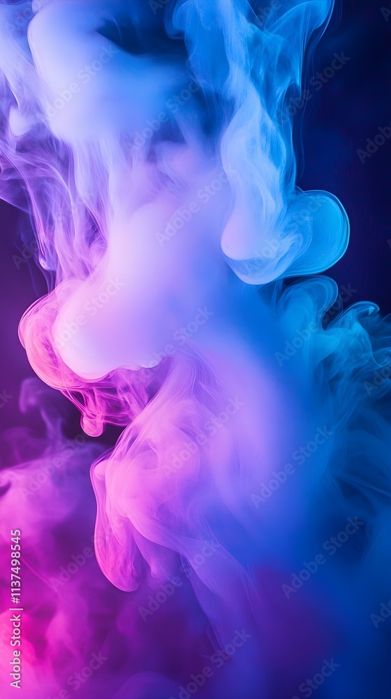 Abstract gradient background in vibrant neon tones of blue, purple, and pink, with a smooth, flowing transition. Abstract gradient background in vibrant neon tones of blue, purple, and pink, with a smooth, flowing transition.