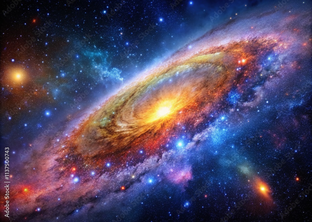 Obraz premium Galaxy Background Free Images: Cosmic Nebula, Space Wallpaper, Starry Night, Astronomical Photography, Free Download