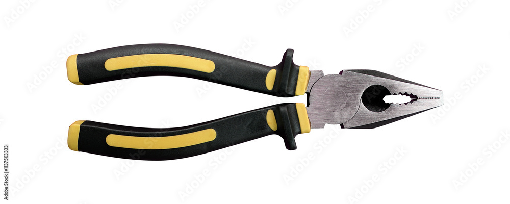 Obraz premium Combination pliers on transparent background