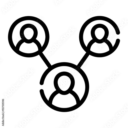 public relation Line Icon