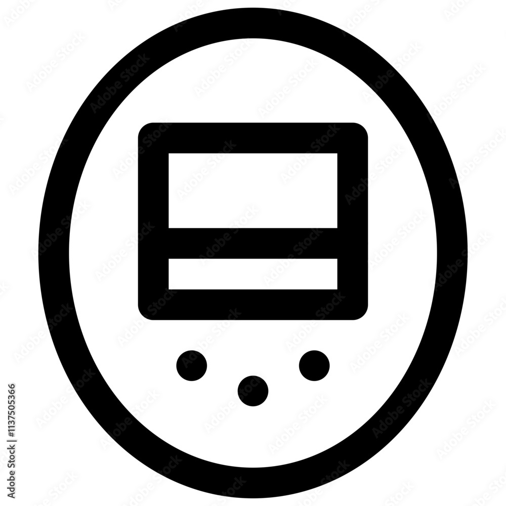 Digital pet. Editable stroke vector icon. Digital pet. Editable stroke vector icon.
