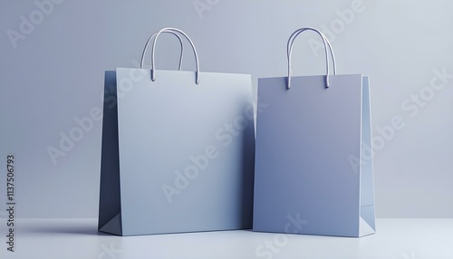 Retail Shopping Bags - Blank Mockup for Branding