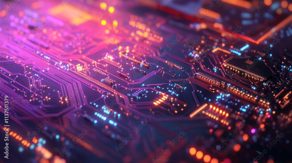 Fototapeta premium Circuit Board Closeup