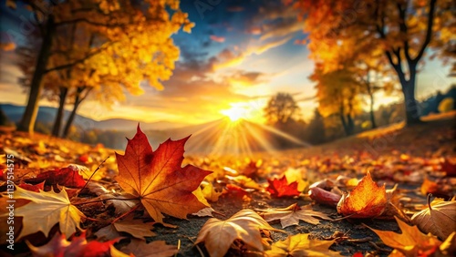 HD Fall Backgrounds: Autumn Leaves, Golden Hour, Nature Scenery, Crisp Air, Vibrant Colors, Landscape Photography