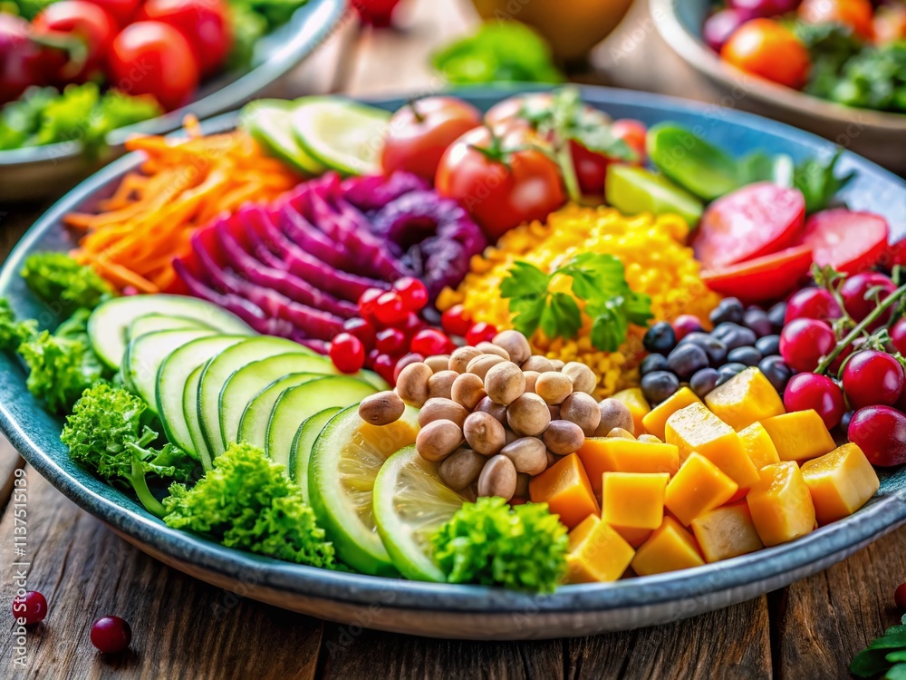 Healthy Eating Plate Photography: High-Resolution Images of Nutritious Food Healthy Eating Plate Photography: High-Resolution Images of Nutritious Food