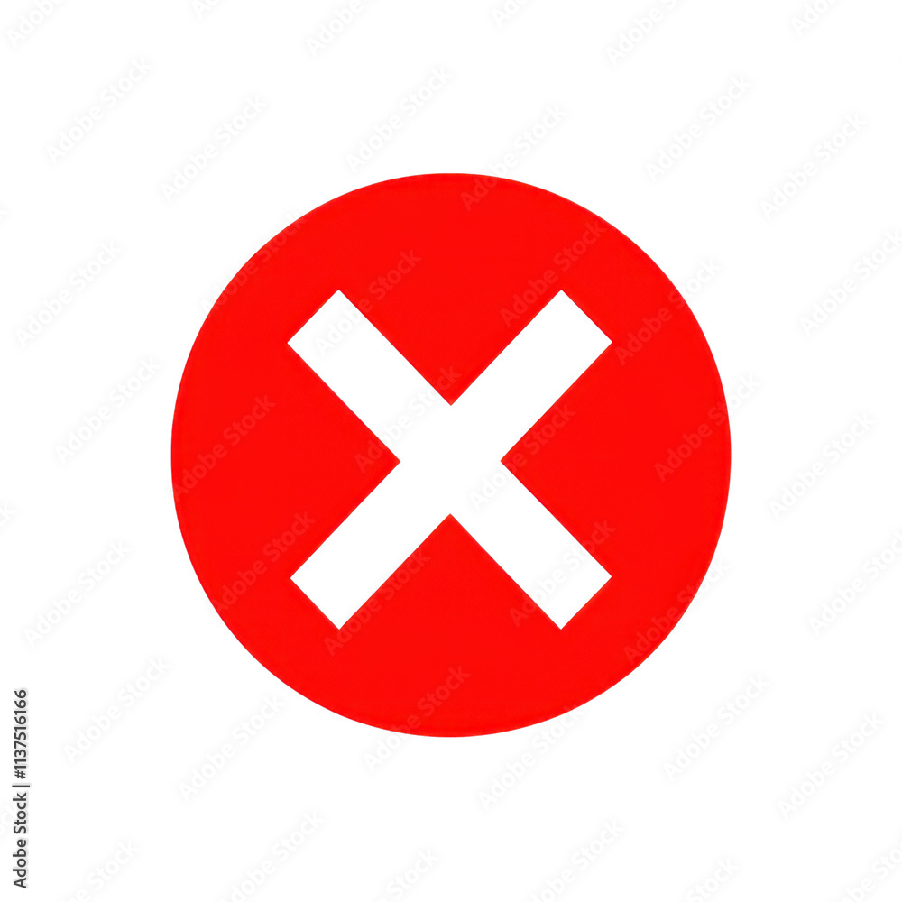 Red Circle Cross X Mark Wrong Error Cancel Stop Sign Graphic Red Circle Cross X Mark Wrong Error Cancel Stop Sign Graphic
