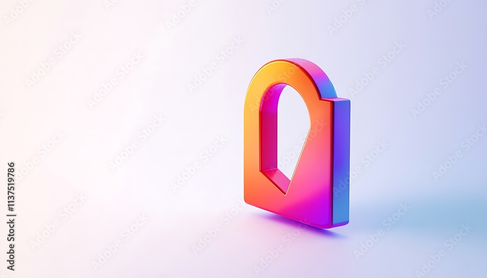 A colorful representation of a phishing alert icon against a white background emphasizing awareness in cyber security A colorful representation of a phishing alert icon against a white background emphasizing awareness in cyber security