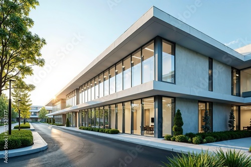 Modern hospital isolation ward exterior showcasing advanced medical facilities and compassionate care, emphasizing the importance of health infrastructure in safeguarding public well-being.