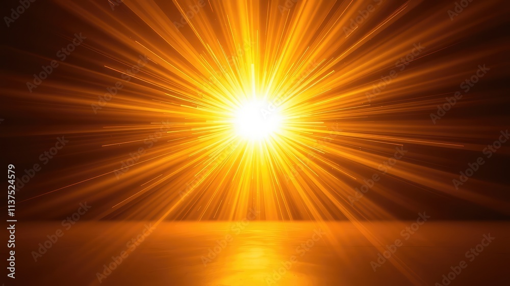 Sunburst background, abstract background with rays of light, orange background Sunburst background, abstract background with rays of light, orange background