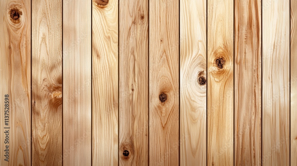 Fototapeta premium Light brown wood grain texture background for design projects