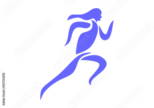 a sport running sprint vector silhouette isolated photo