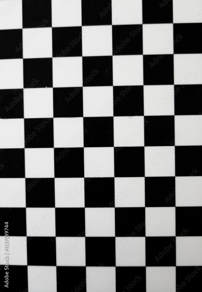 Black and white checkered, texture background color of wall and floor. Made of fabric Black and white checkered, texture background color of wall and floor. Made of fabric