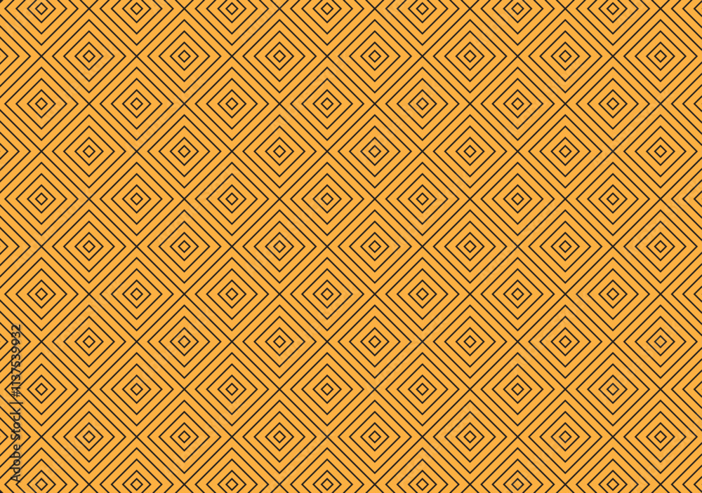 A gold color geometric pattern texture background features intricate designs that exude elegance and sophistication.