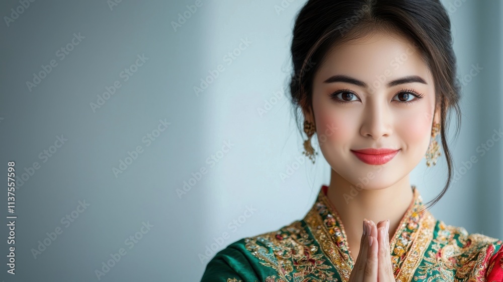 Elegant and Poised Asian Model Showcasing Sophisticated Fashion and Captivating Beauty in a Glamorous Studio Setting Elegant and Poised Asian Model Showcasing Sophisticated Fashion and Captivating Beauty in a Glamorous Studio Setting