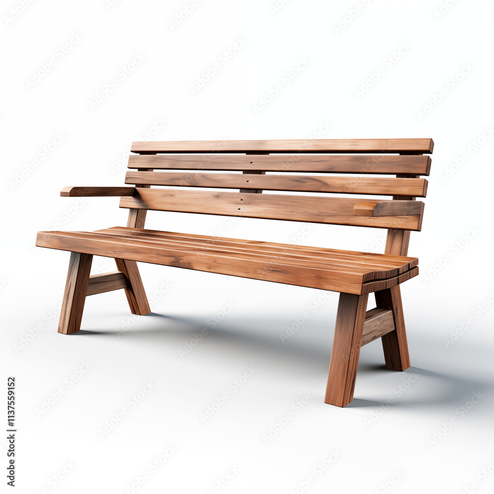 Sleek Wooden Bench for Parks with a Contemporary Style Sleek Wooden Bench for Parks with a Contemporary Style
