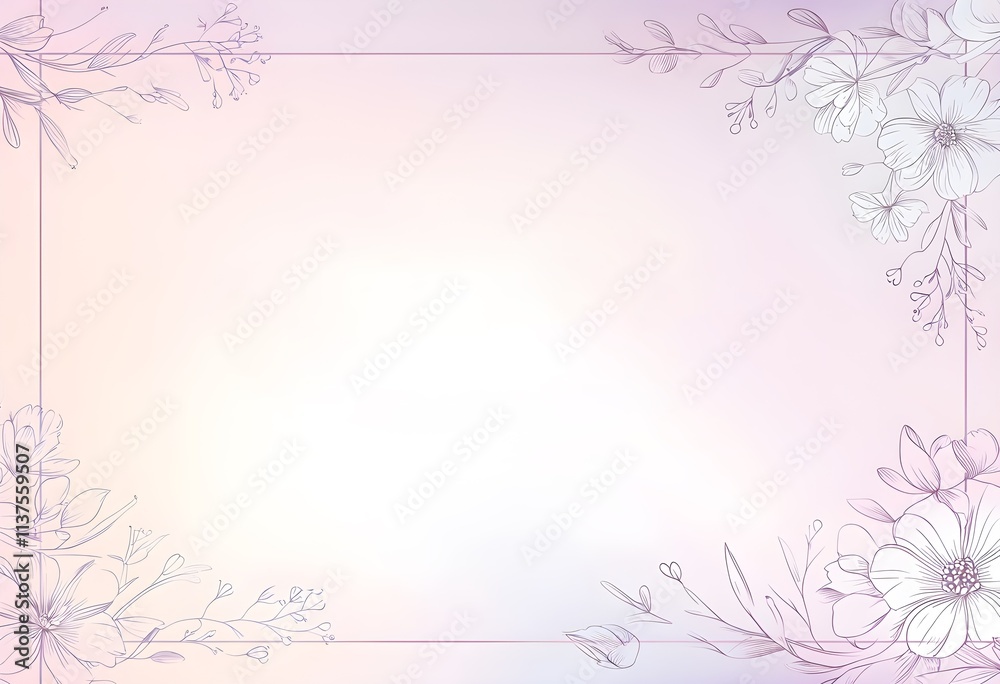 Easter Sale Banner with Soft Gradient and Floral Frame for Premium Promotions Easter Sale Banner with Soft Gradient and Floral Frame for Premium Promotions