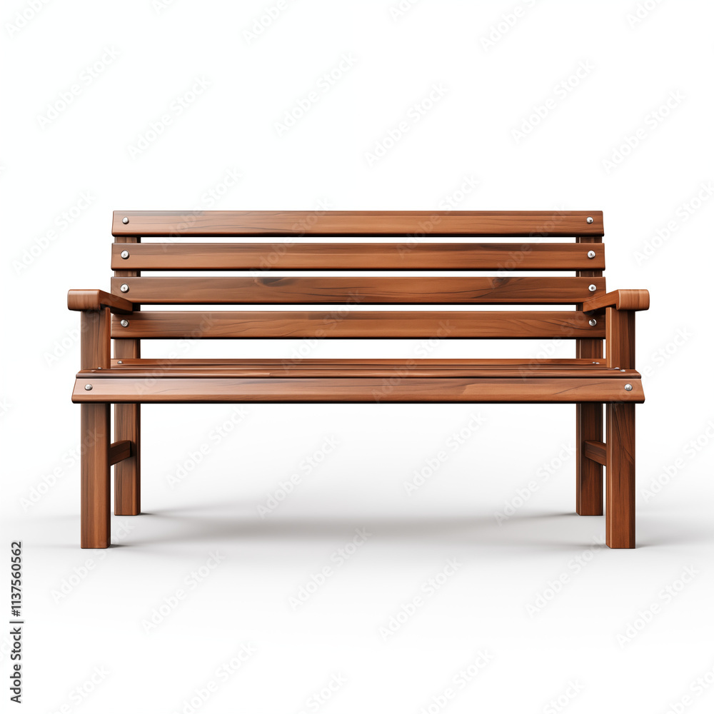 Stylish Wooden Park Bench with Modern Design Stylish Wooden Park Bench with Modern Design