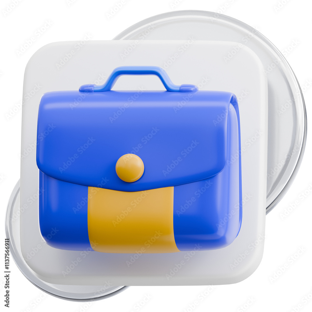 Briefcase 3D Icon Briefcase 3D Icon
