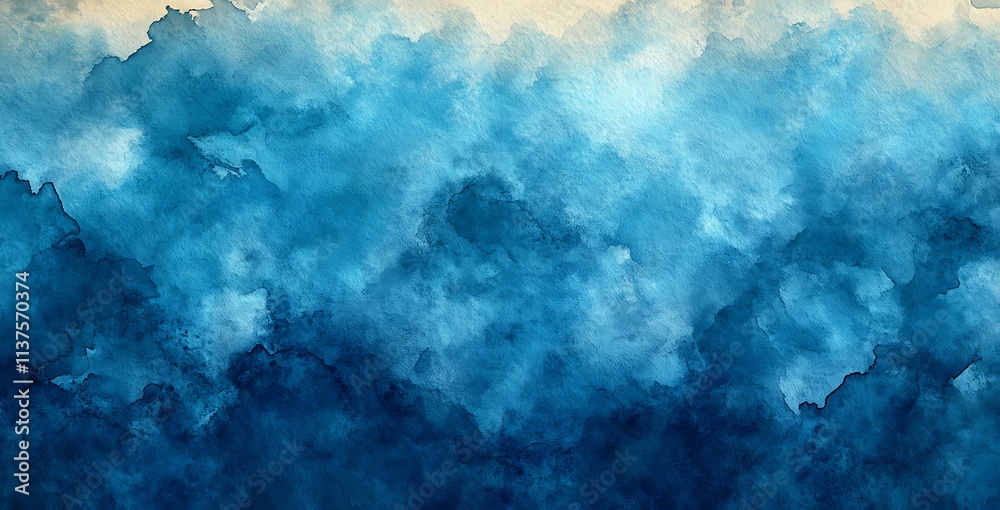 Abstract Blue Watercolor Wash Background Texture Abstract Blue Watercolor Wash Background Texture