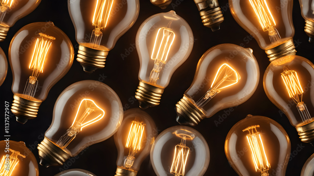 AI generated  light bulb image.  concept with light bulb
