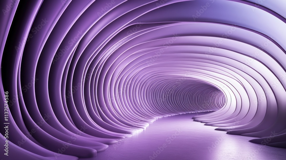 Abstract Purple Tunnel: A Journey into the Depth of Imagination Abstract Purple Tunnel: A Journey into the Depth of Imagination