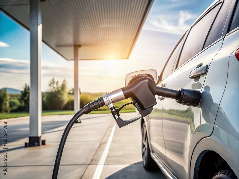 Minimalist Car Refueling: Gas Station, Fuel Pump, Automobile, Energy, Drive, Road Trip, Minimal, Simple, Clean, Modern, Aesthetic, Photography Minimalist Car Refueling: Gas Station, Fuel Pump, Automobile, Energy, Drive, Road Trip, Minimal, Simple, Clean, Modern, Aesthetic, Photography