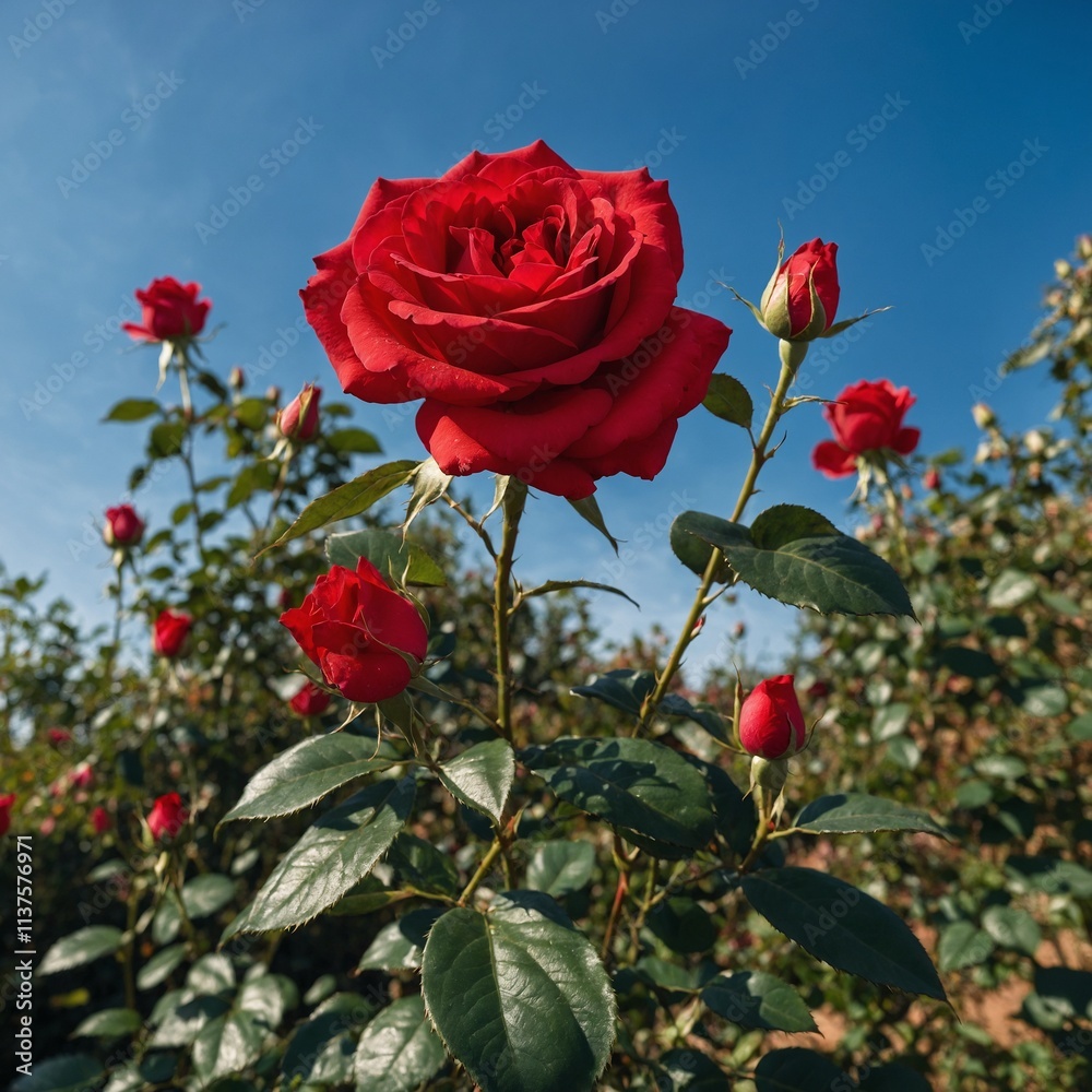 red roses in garden red roses in garden