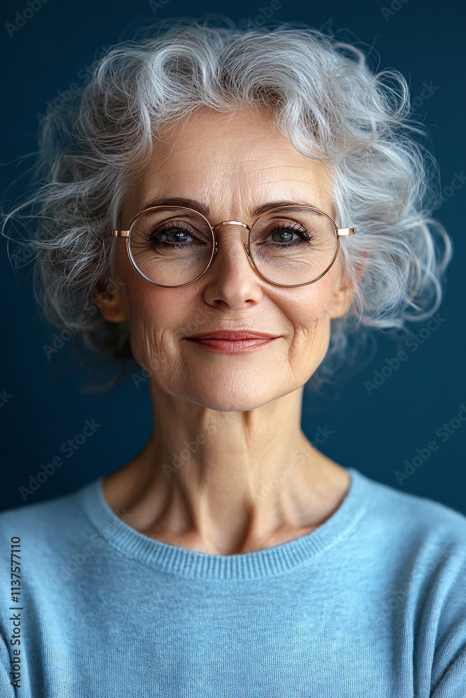 Joyful Senior Woman Smiling at Camera Joyful Senior Woman Smiling at Camera