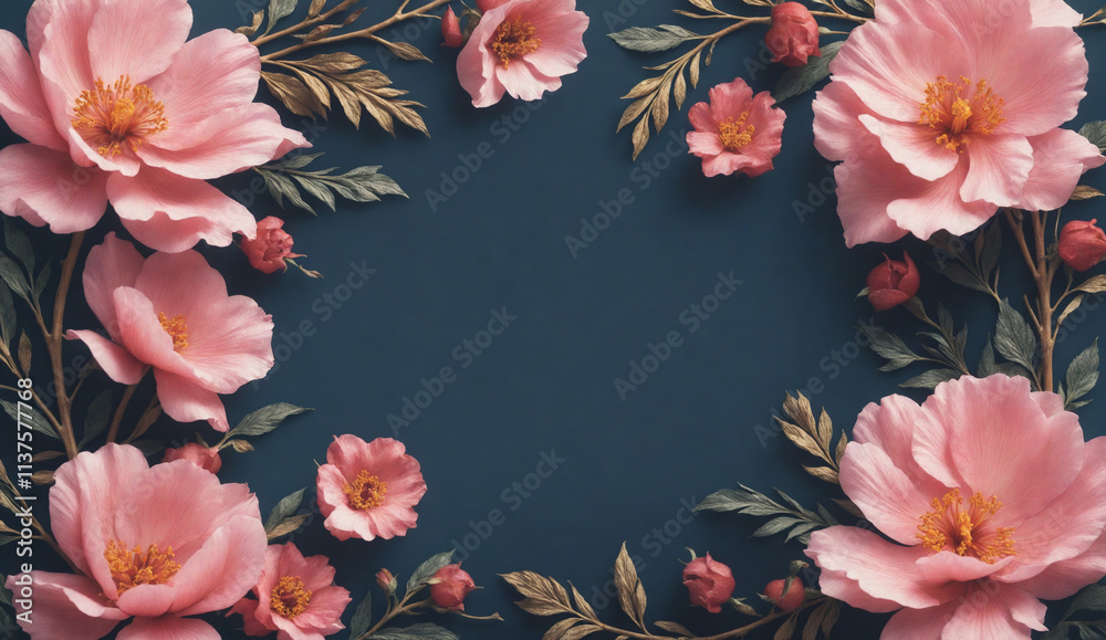Obraz premium flower frame