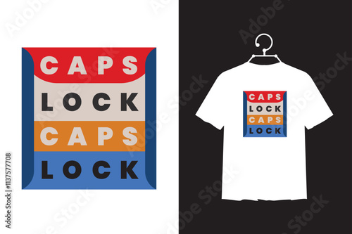 Modern Trendy bold typographic vivid colors perfect for t-shirts for stylish products, apparel prints.