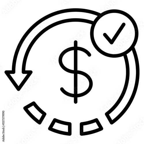 repayment single icon