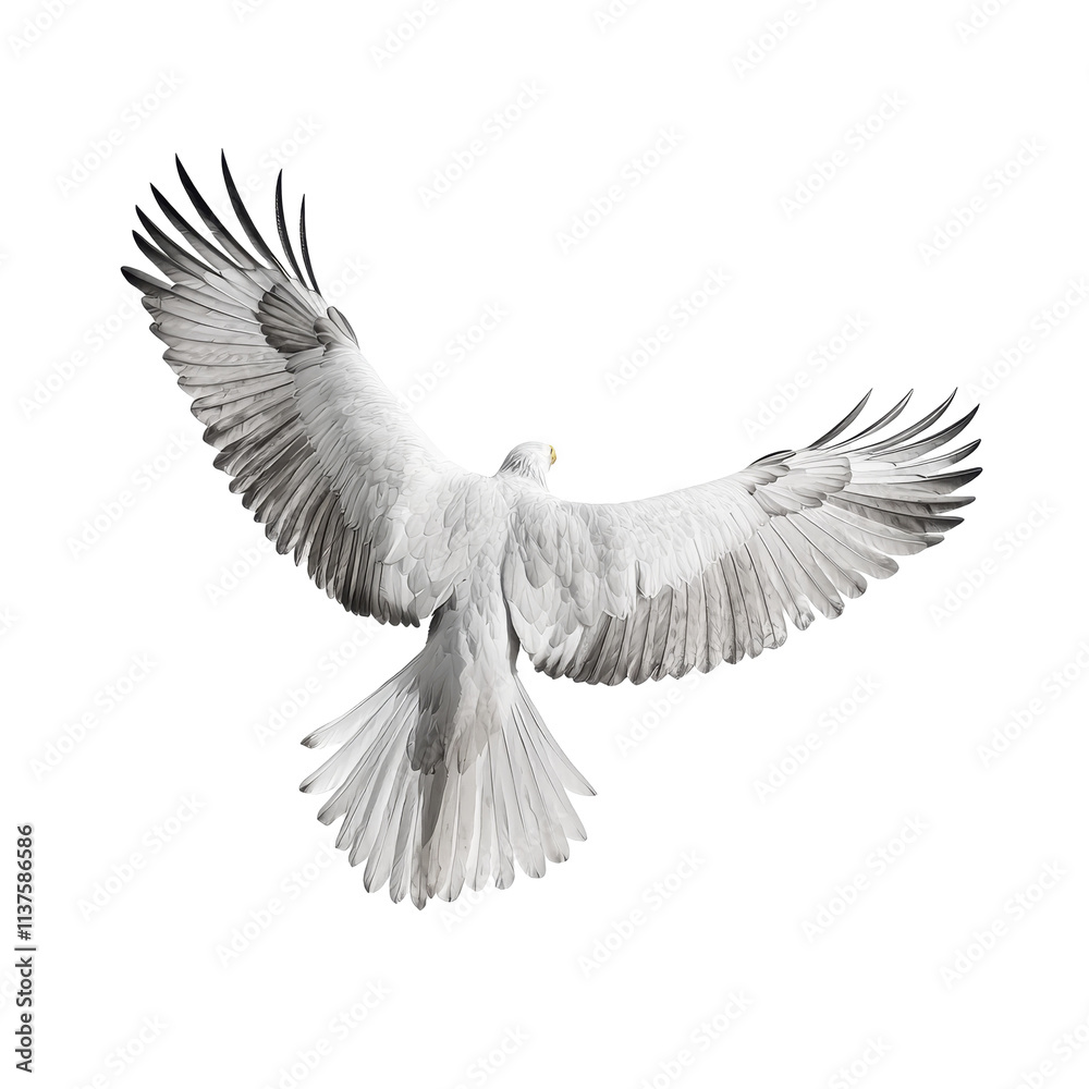 Naklejka premium Majestic bird in flight nature scene dynamic action outdoor environment