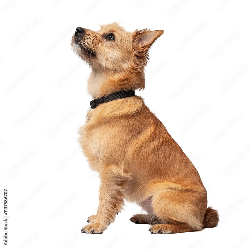 Playful terrier dog posing indoor pets photography bright studio setting Playful terrier dog posing indoor pets photography bright studio setting