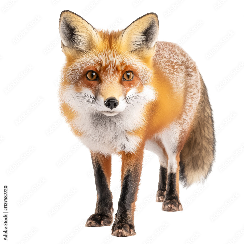 Obraz premium Wild fox in nature close-up photography serene environment focused view