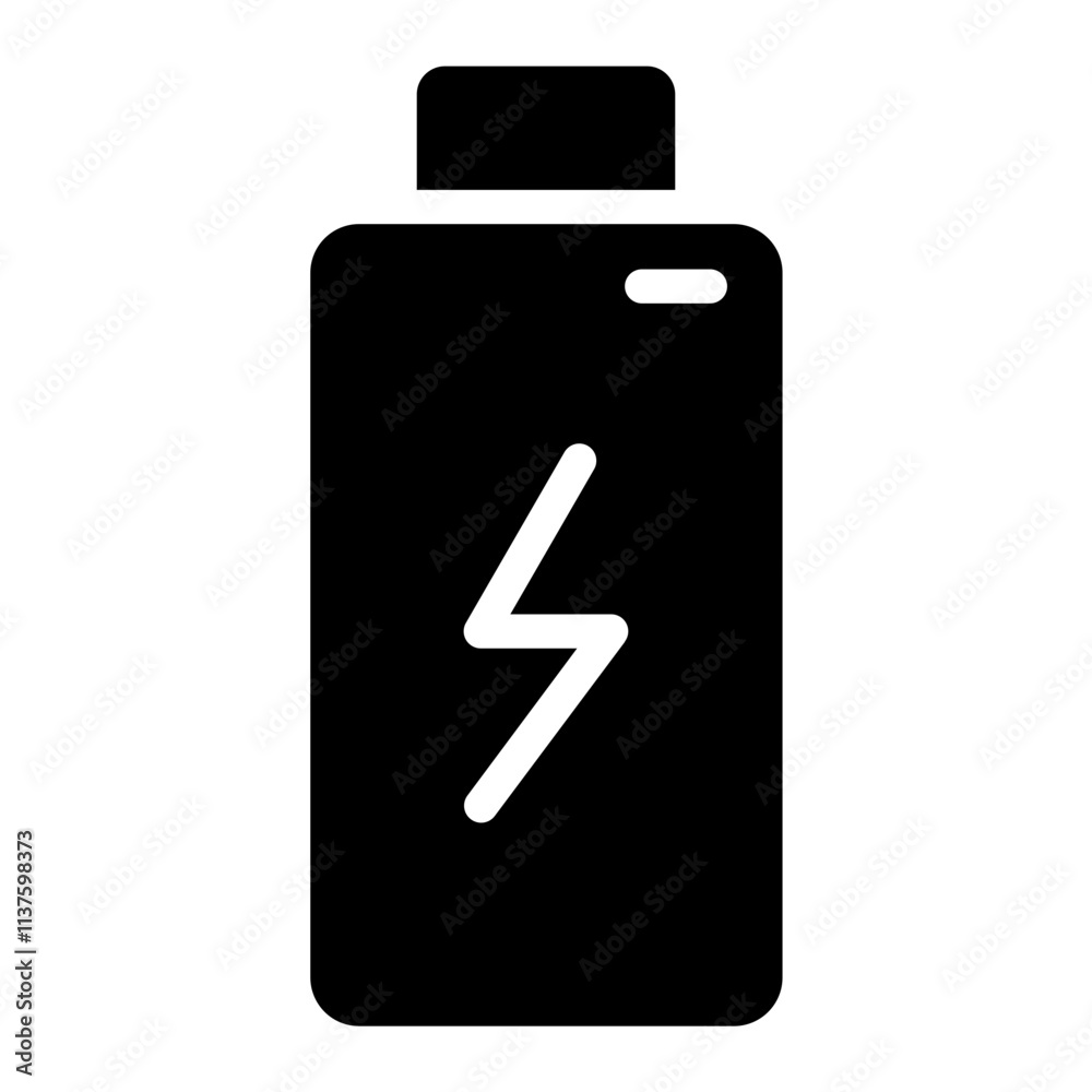 Power Smart Workout Glyph Icon Power Smart Workout Glyph Icon