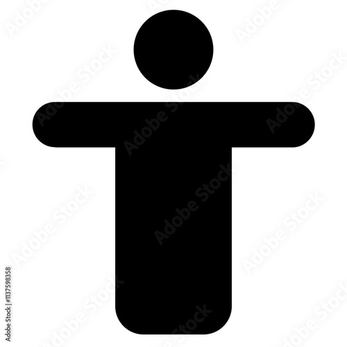 Open Person Workout Glyph Icon