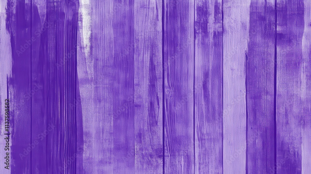 Obraz premium Purple Painted Wooden Planks: A Striking Abstract Wall Design