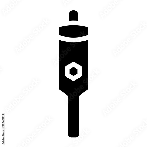 Survival Whistle Camping Glyph Icon