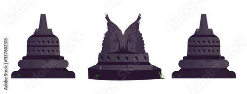Wing statue illustration