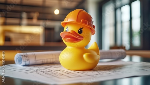 Rubber Duck Construction Worker