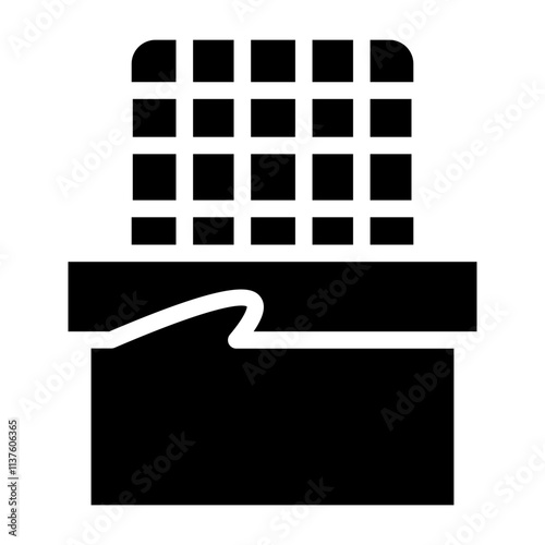 Food Chocolate Dessert Glyph Icon