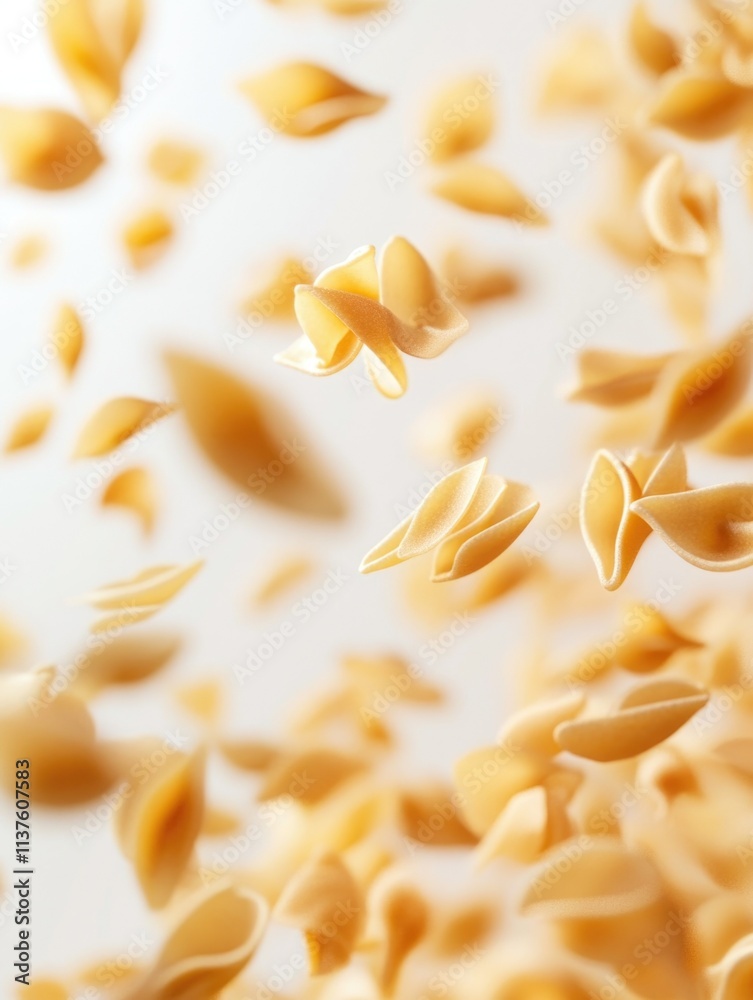 Obraz premium Golden Pasta Spirals