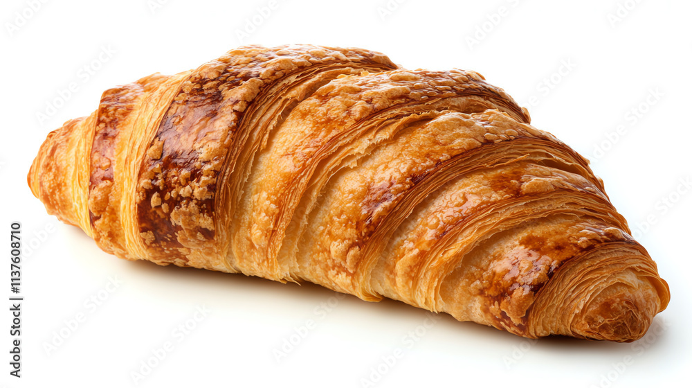 Fresh butter croissant isolated on white background Fresh butter croissant isolated on white background