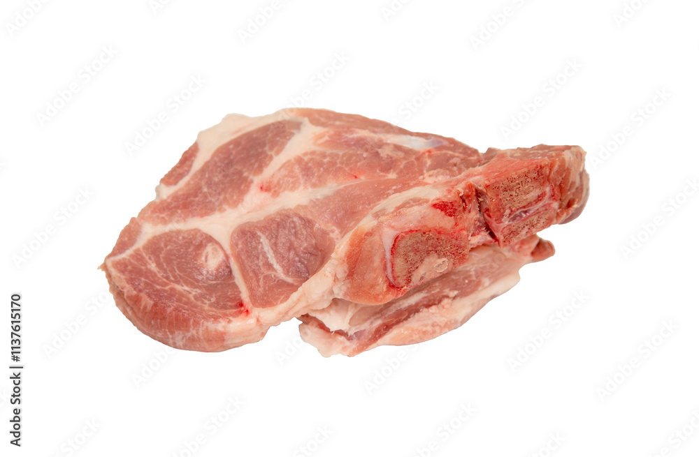 A piece of meat with a lot of blood on it A piece of meat with a lot of blood on it