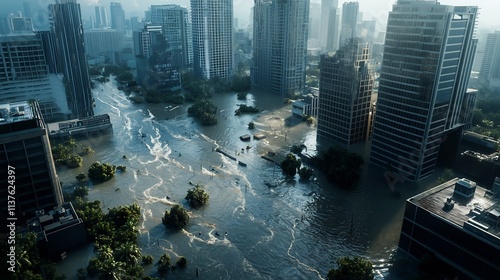 A comprehensive urban flooding map integrated with a virtual twin to forecast flood paths and inundation